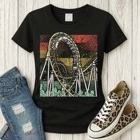 Retro Roller Coaster Women's T-Shirt thumb 3