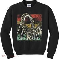 Retro Roller Coaster Kids Sweatshirt thumb 0