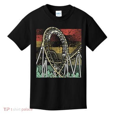 Retro Roller Coaster Kids T-Shirt