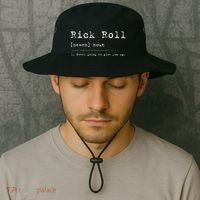 Rick Roll Definition Meme Bucket Hat thumb 2