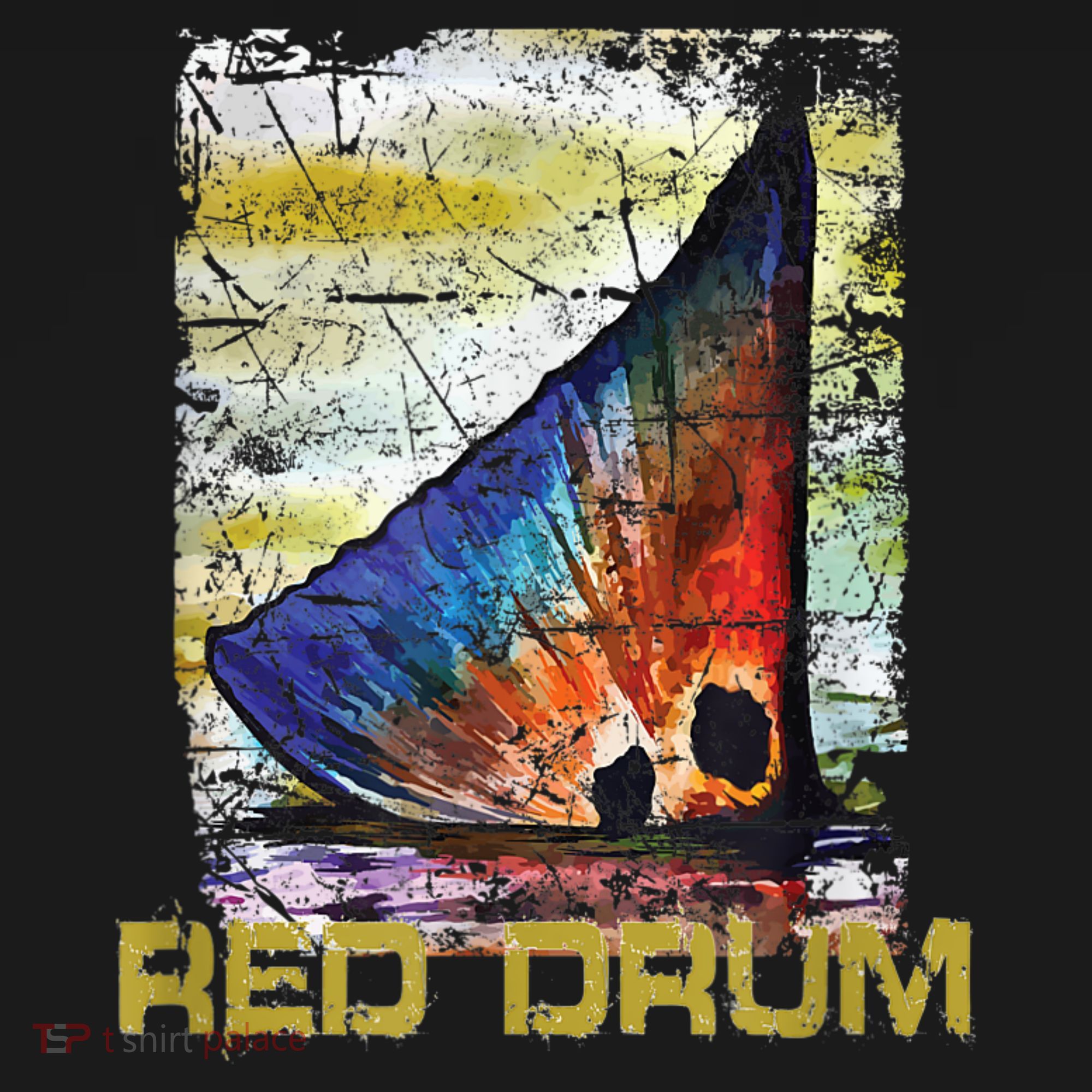 Redfish Red Drum Salty Dad Saltwater Fishing Ocean Fish Coaster