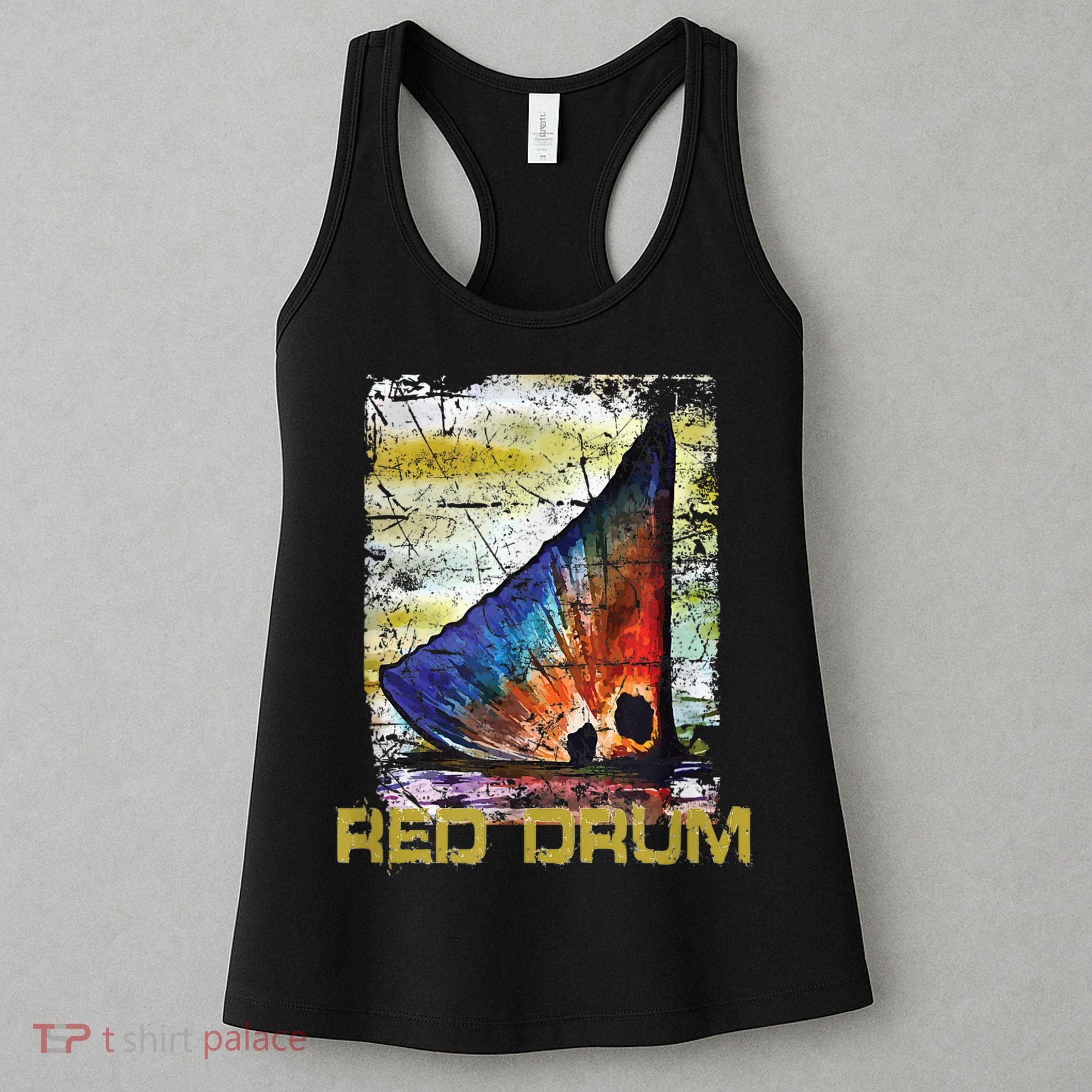 Redfish Red Drum Salty Dad Saltwater Fishing Ocean Fish Women's Tank Top