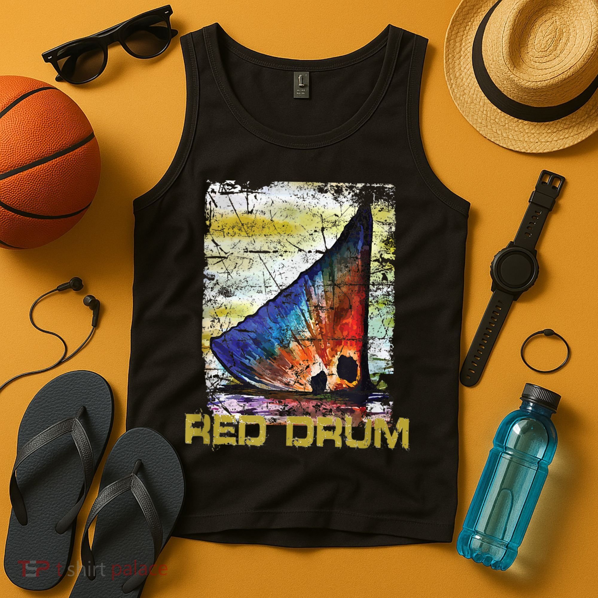 Redfish Red Drum Salty Dad Saltwater Fishing Ocean Fish Tank Top