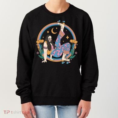 Retro Roller Disco Girl Women's Sweatshirt