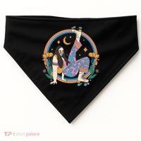 Retro Roller Disco Girl USA-Made Doggie Bandana thumb 0
