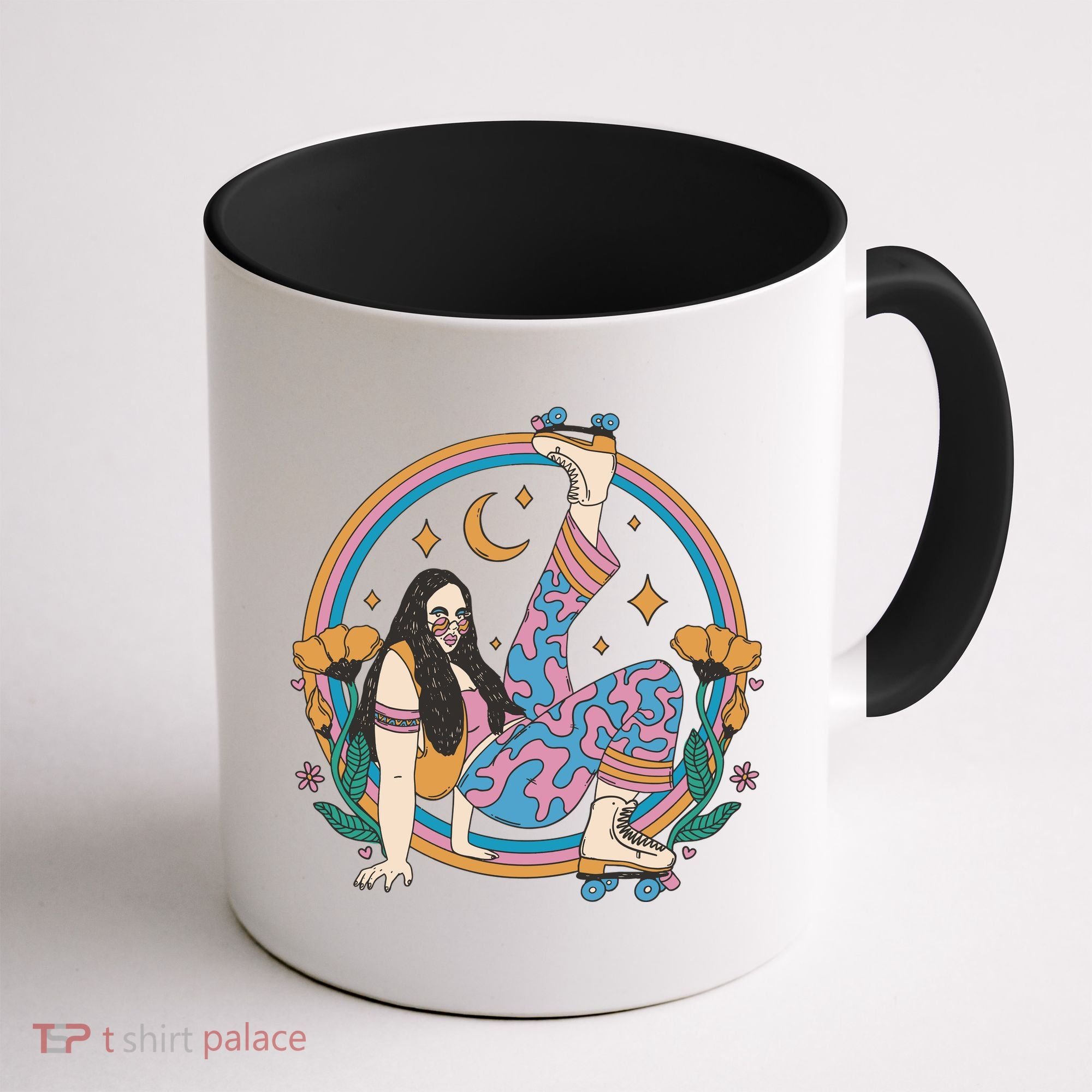 Retro Roller Disco Girl Coffee Mug
