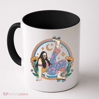 Retro Roller Disco Girl Coffee Mug