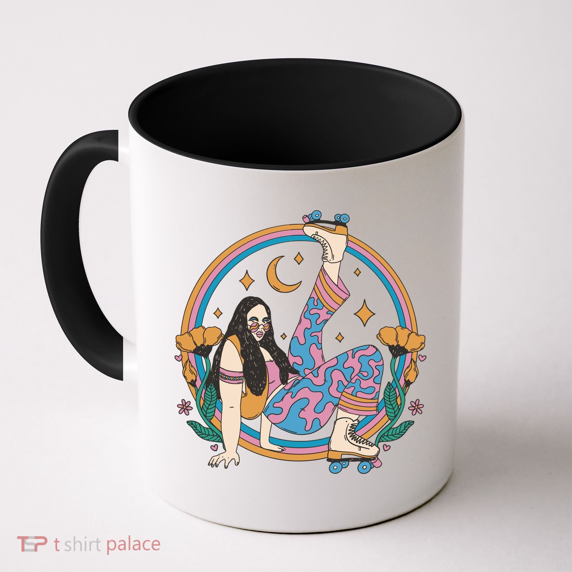 Retro Roller Disco Girl Coffee Mug