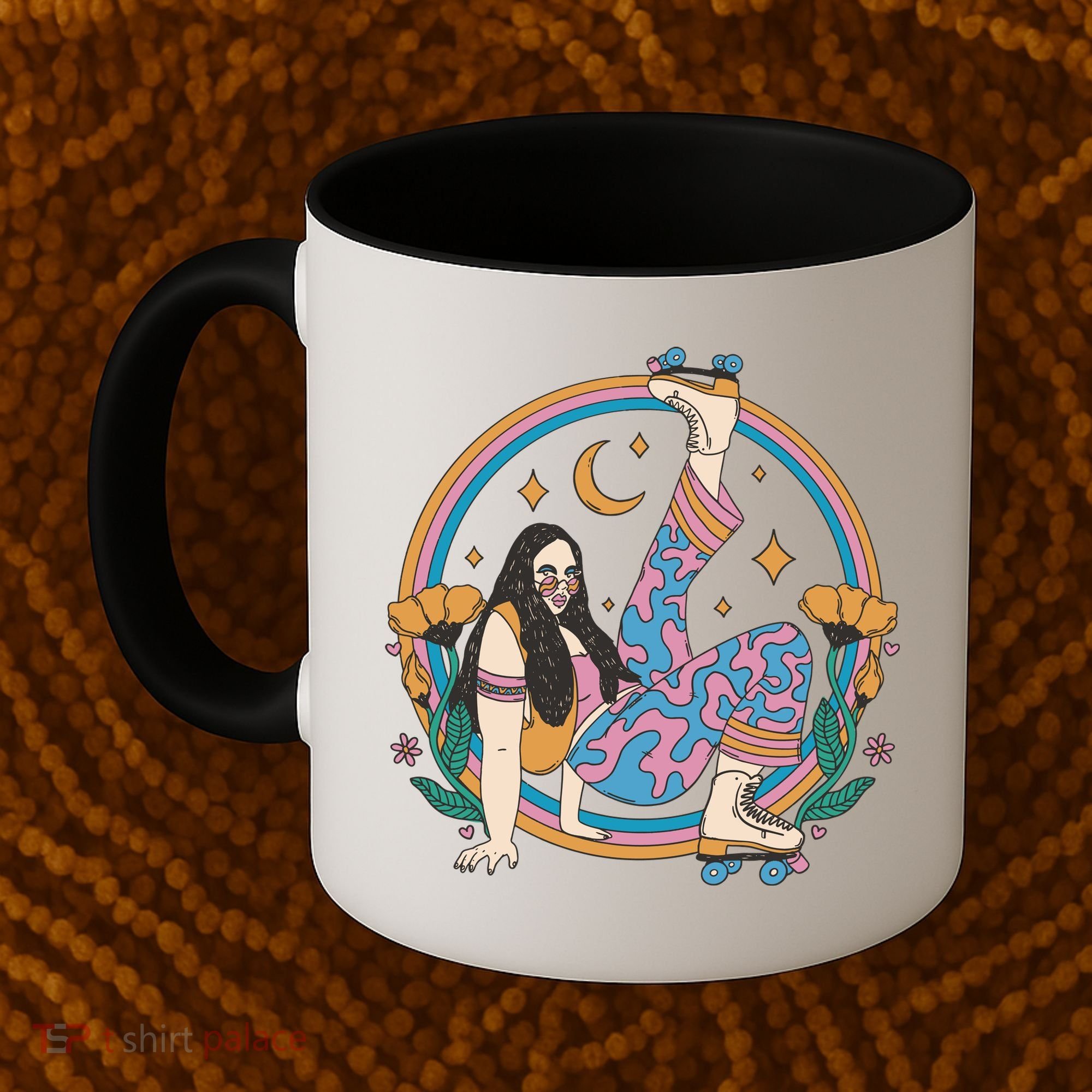 Retro Roller Disco Girl Coffee Mug