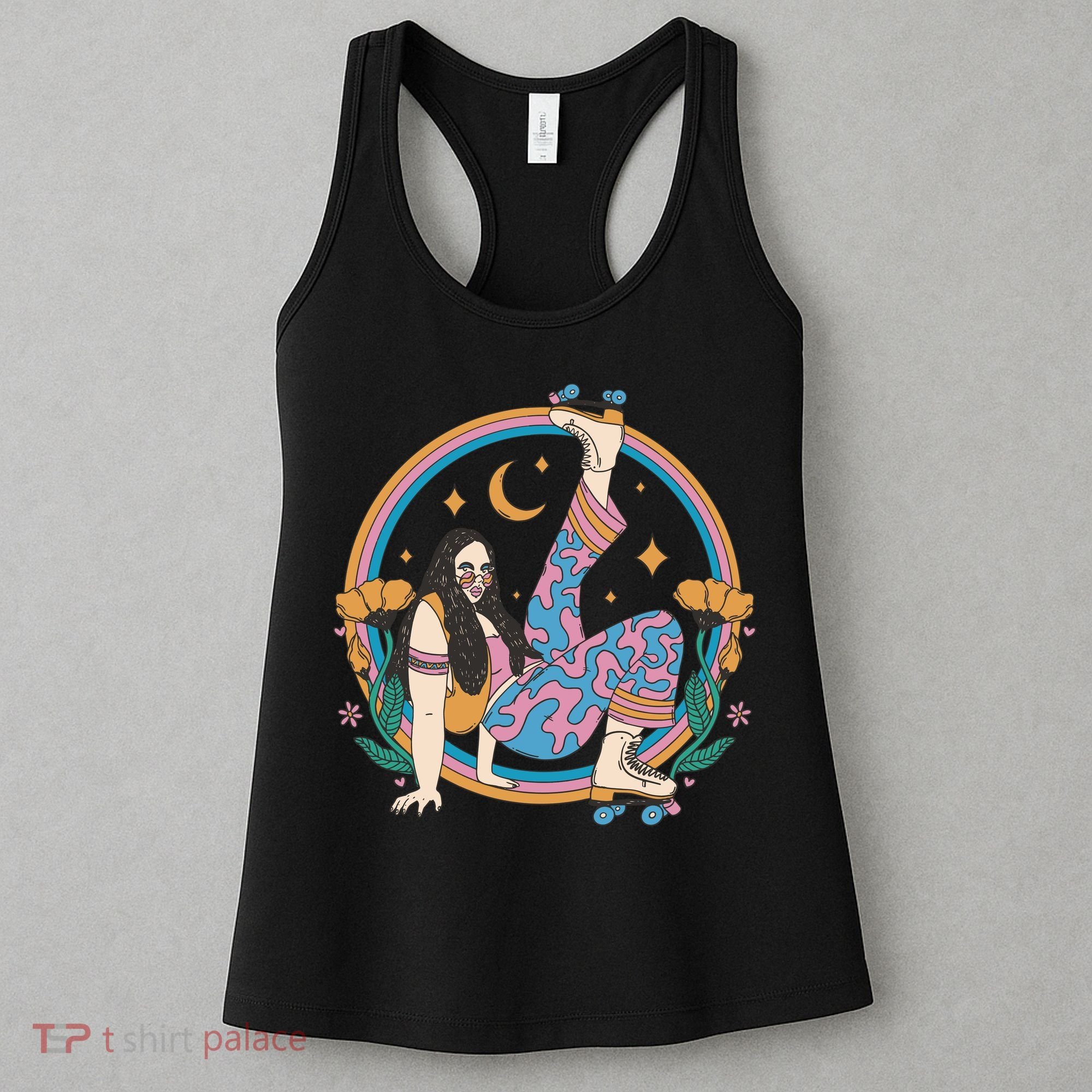 Retro Roller Disco Girl Women's Tank Top
