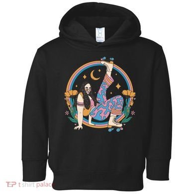 Retro Roller Disco Girl Toddler Hoodie