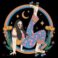 Retro Roller Disco Girl Toddler Hoodie thumb 2