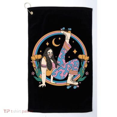 Retro Roller Disco Girl Golf Towel