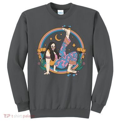Retro Roller Disco Girl Sweatshirt