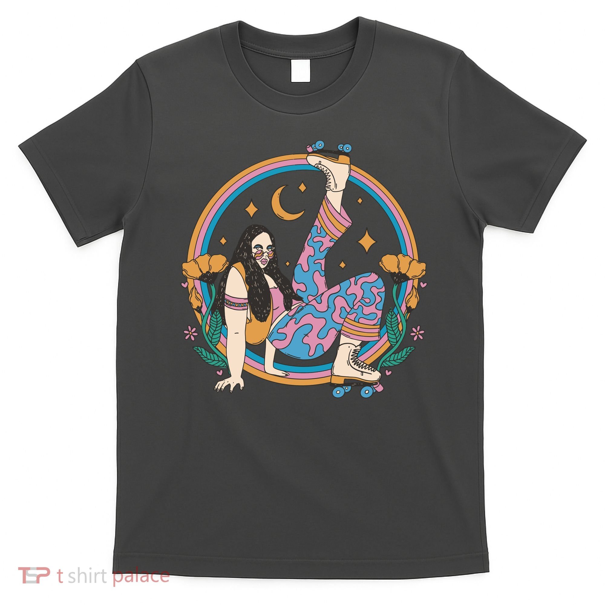 Retro Roller Disco Girl T-Shirt