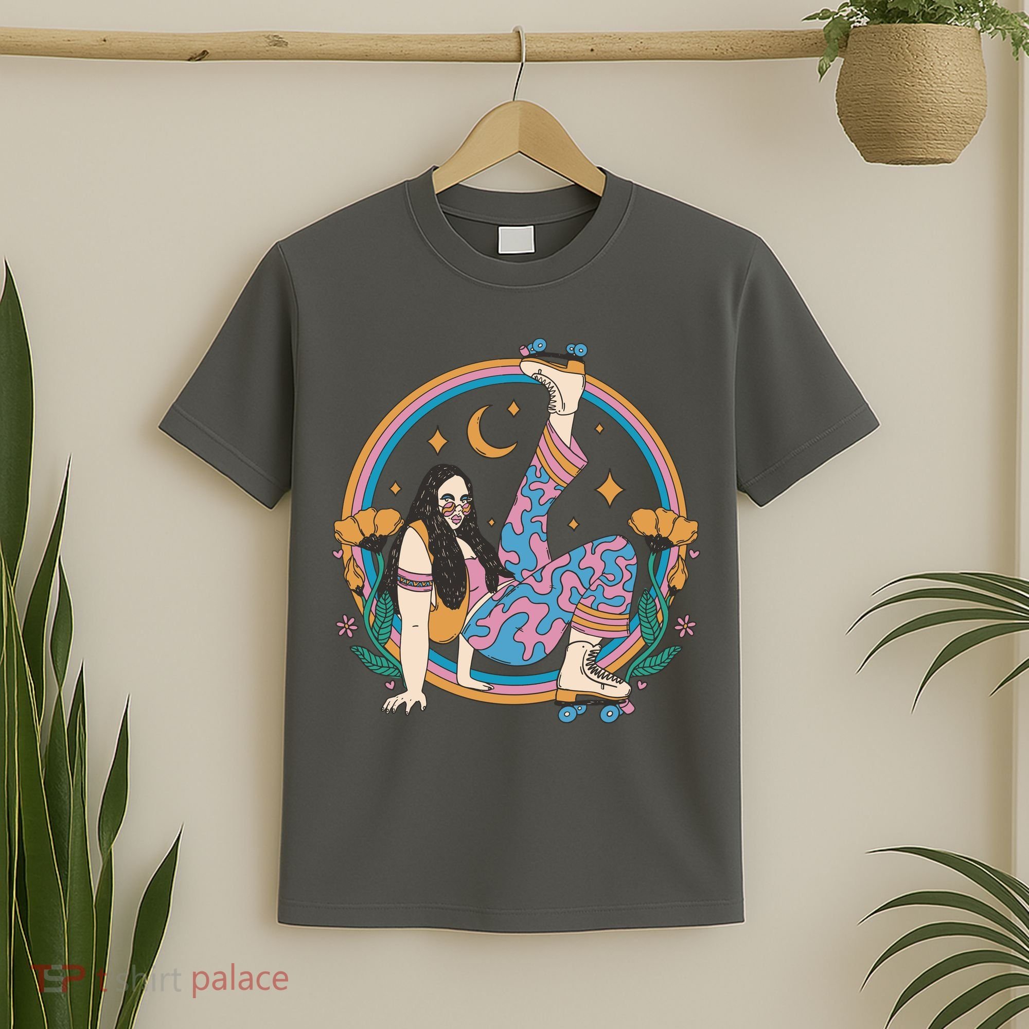 Retro Roller Disco Girl T-Shirt