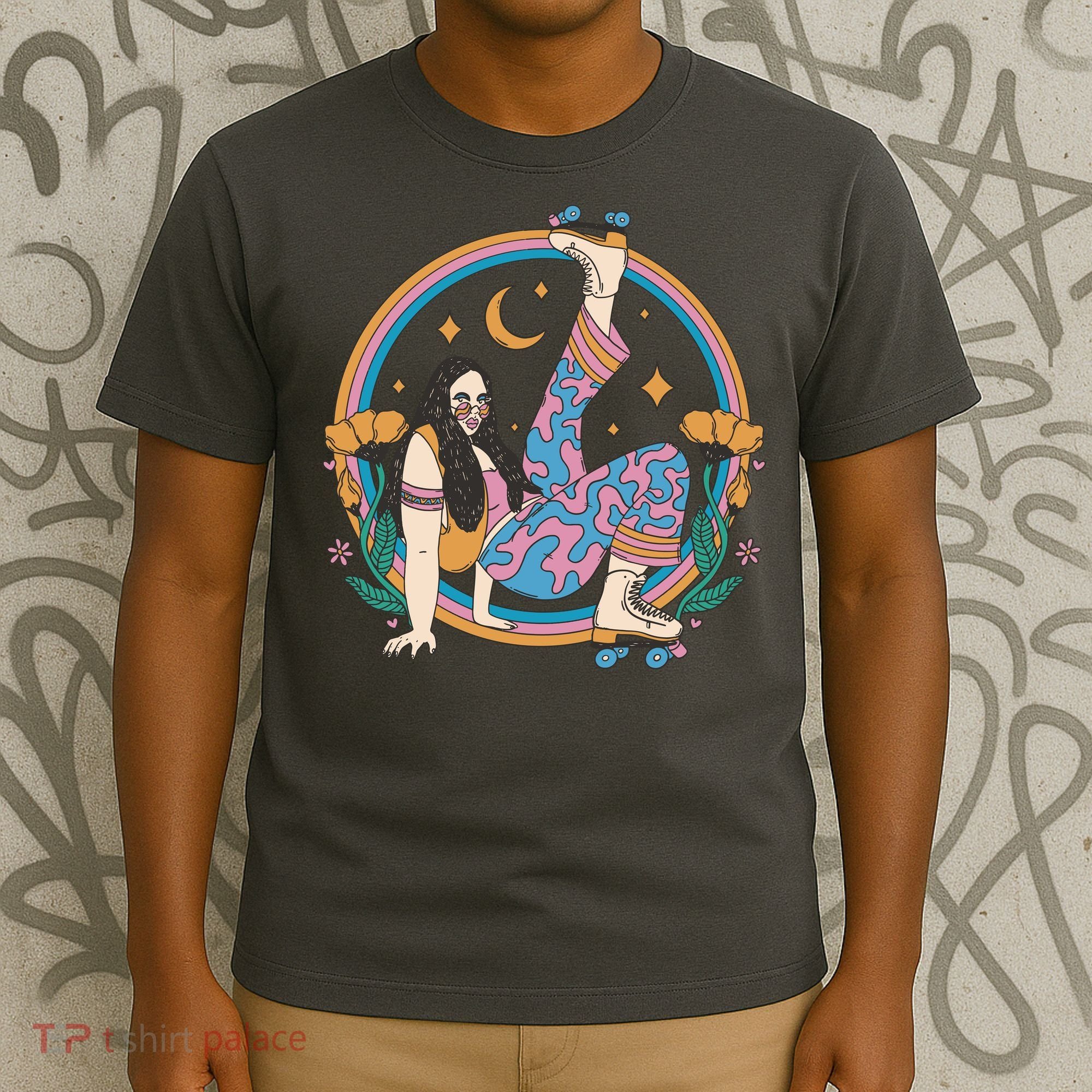 Retro Roller Disco Girl T-Shirt