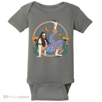 Retro Roller Disco Girl Baby Bodysuit