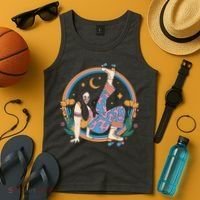 Retro Roller Disco Girl Tank Top thumb 4