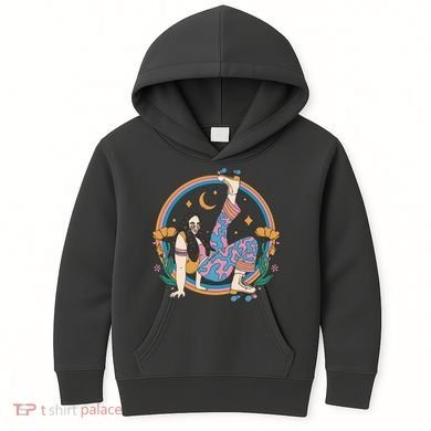 Retro Roller Disco Girl Kids Hoodie