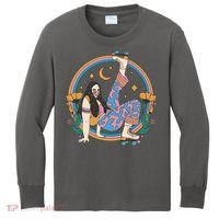 Retro Roller Disco Girl Kids Long Sleeve Shirt thumb 0