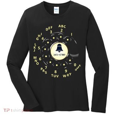 Retro Rotary Dial Women's Long Sleeve Shirt