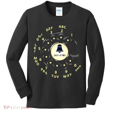 Retro Rotary Dial Kids Long Sleeve Shirt