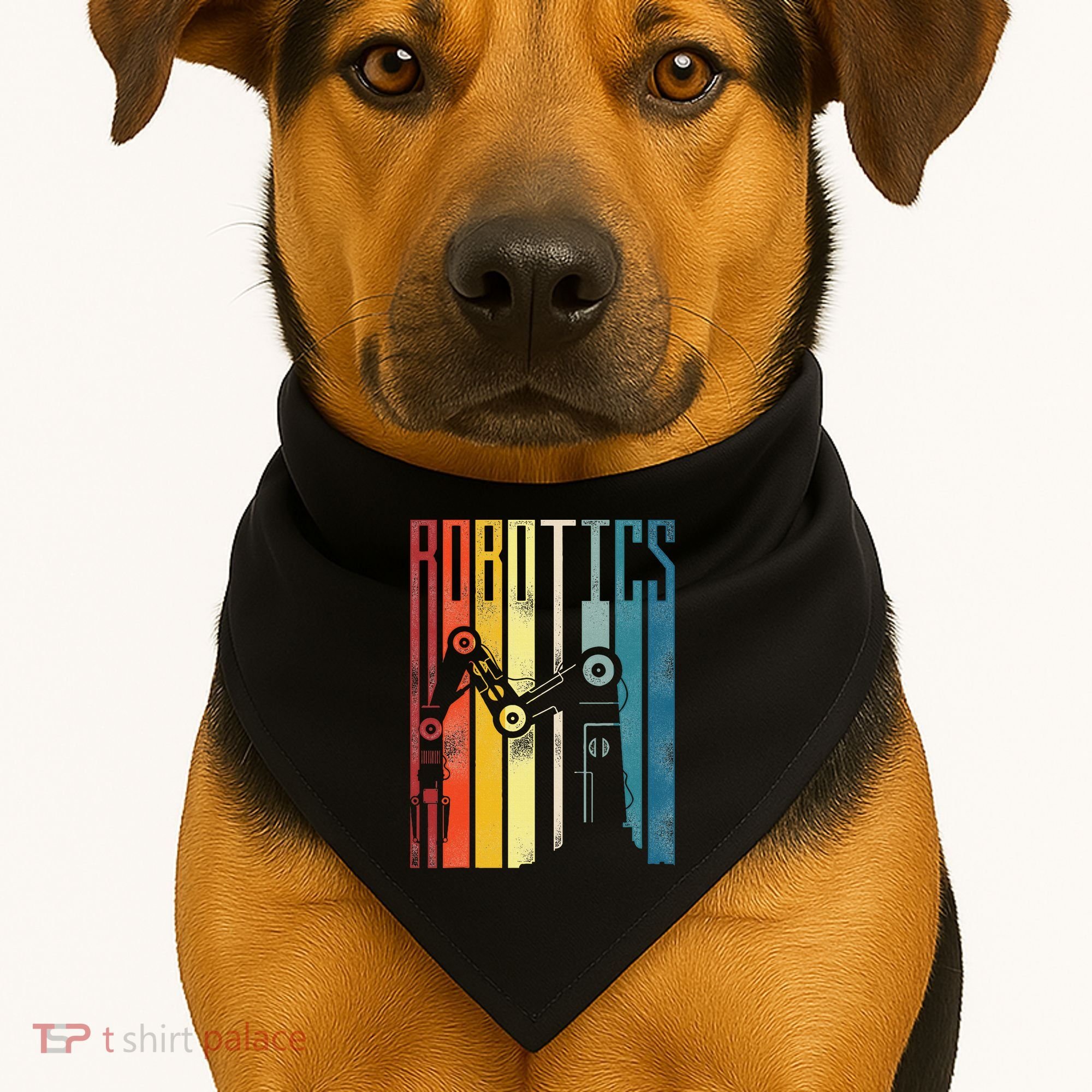 Robot Robotics Engineer Retro Robotics USA-Made Doggie Bandana