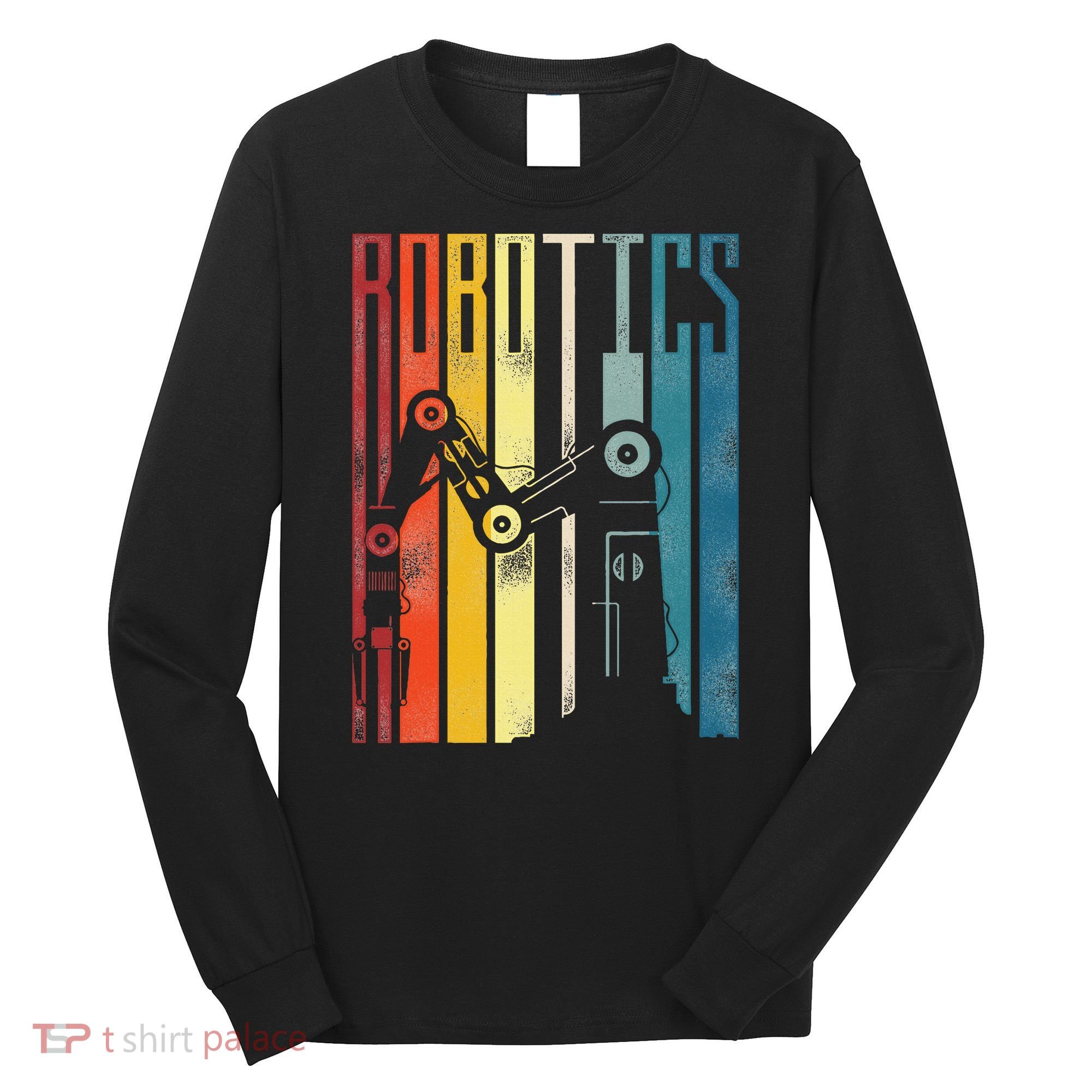Robot Robotics Engineer Retro Robotics Long Sleeve Shirt