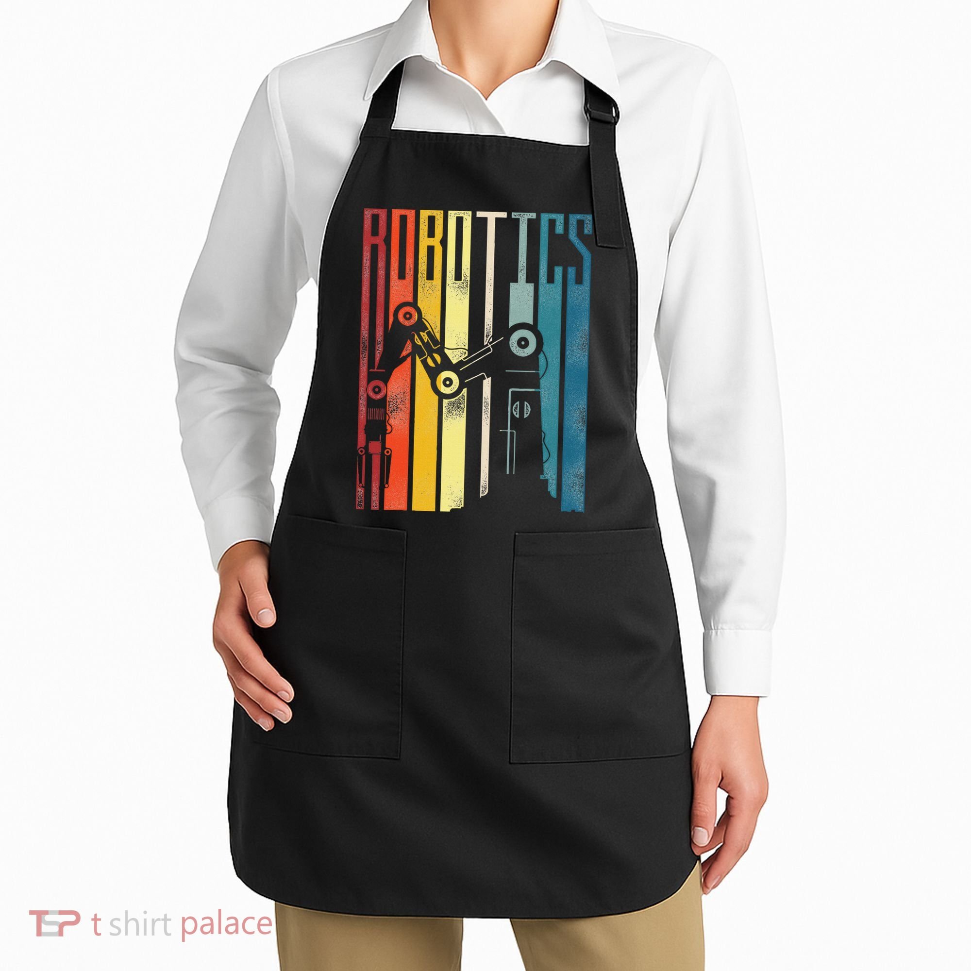 Robot Robotics Engineer Retro Robotics Apron
