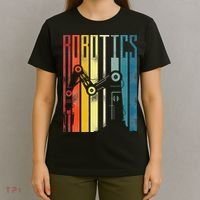 Robot Robotics Engineer Retro Robotics T-Shirt thumb 4