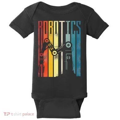Robot Robotics Engineer Retro Robotics Baby Bodysuit