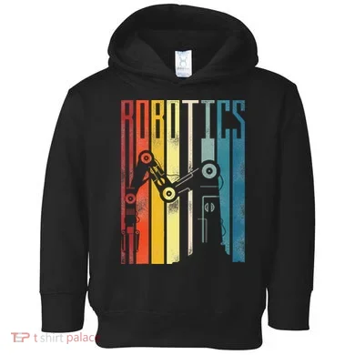 Robot Robotics Engineer Retro Robotics Toddler Hoodie