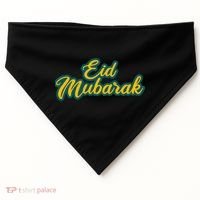 Retro Ramadan Eid Mubarak USA-Made Doggie Bandana thumb 0