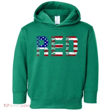 RED Remove Everyone Deployed Toddler Hoodie