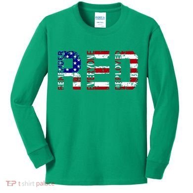 RED Remove Everyone Deployed Kids Long Sleeve Shirt