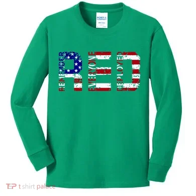 RED Remove Everyone Deployed Kids Long Sleeve Shirt