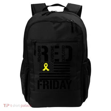 R.E.D. Remember Everyone Deployed Red Friday Backpack