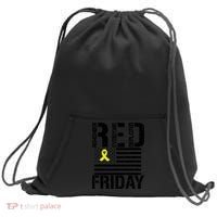 R.E.D. Remember Everyone Deployed Red Friday Sweatshirt Cinch Pack Bag thumb 0