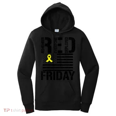 R.E.D. Remember Everyone Deployed Red Friday Women's Hoodie