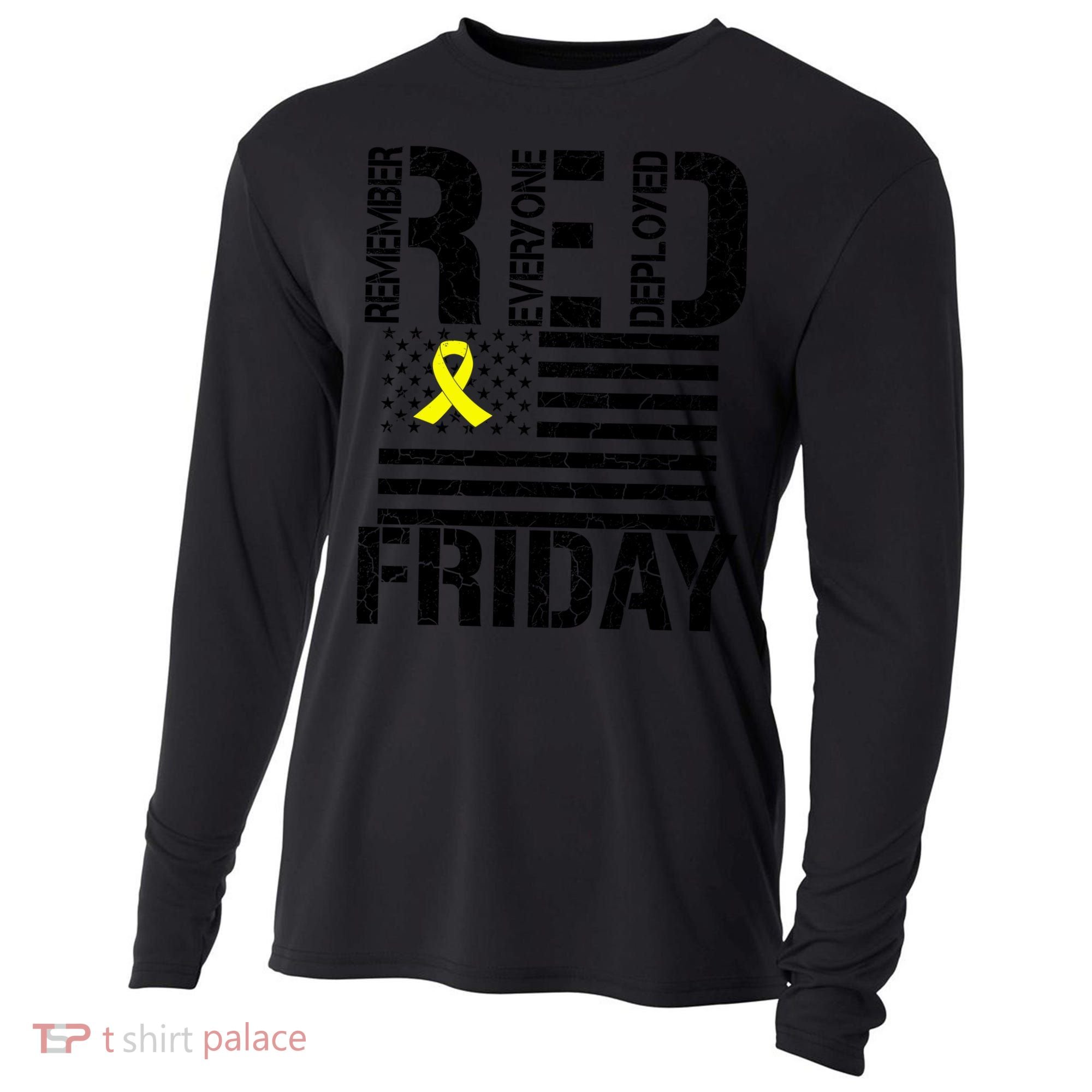 R.E.D. Remember Everyone Deployed Red Friday Cooling Performance Long Sleeve Crew