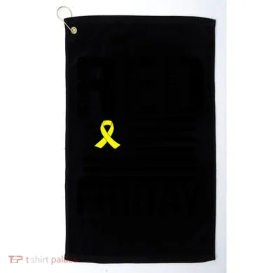 R.E.D. Remember Everyone Deployed Red Friday Golf Towel