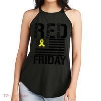R.E.D. Remember Everyone Deployed Red Friday Women's Perfect Tri Rocker Tank thumb 2