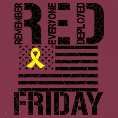 R.E.D. Remember Everyone Deployed Red Friday 16oz Travel Tumbler