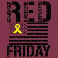 R.E.D. Remember Everyone Deployed Red Friday 16oz Travel Tumbler thumb 2