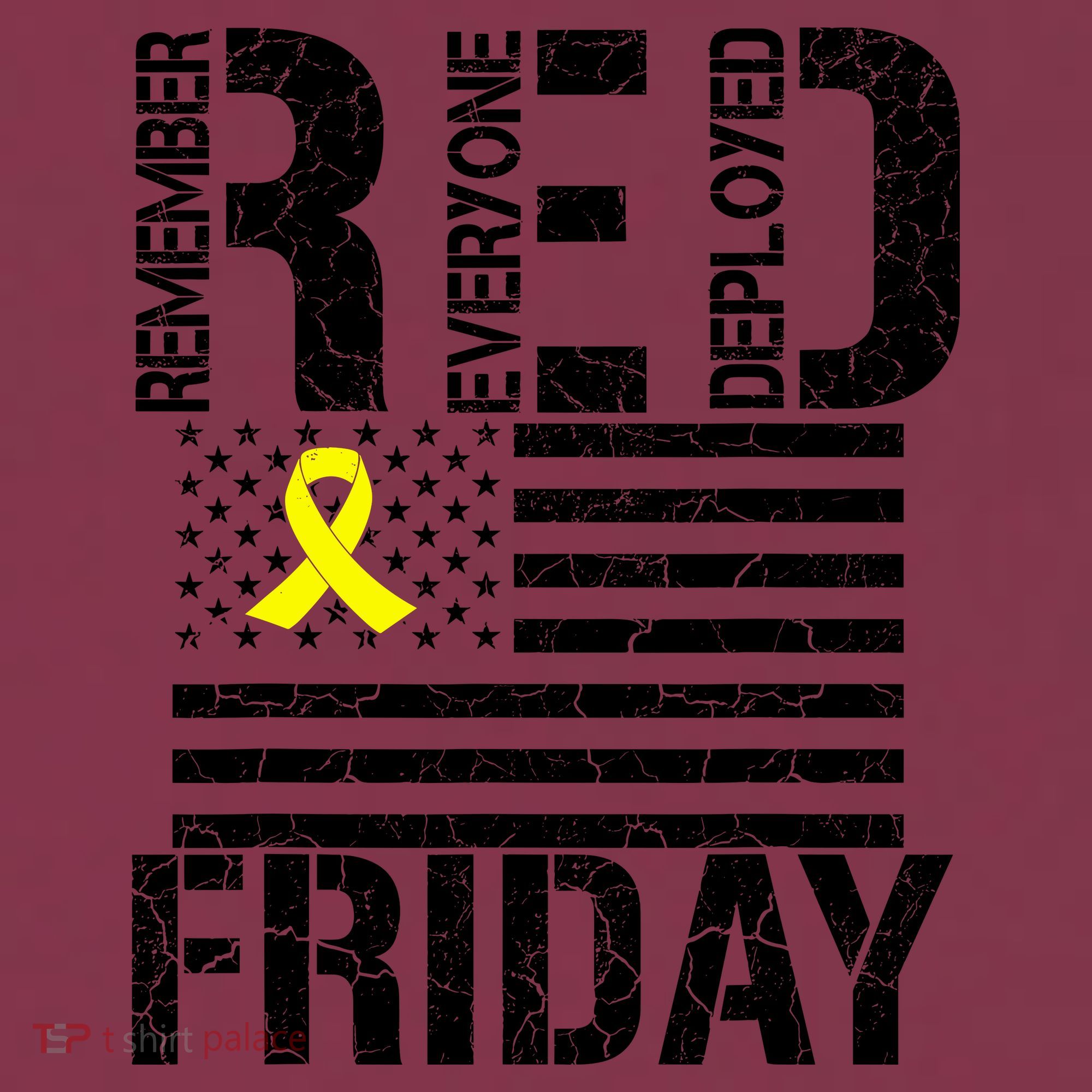 R.E.D. Remember Everyone Deployed Red Friday 16oz Travel Tumbler
