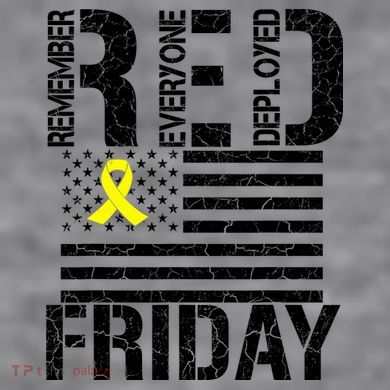 R.E.D. Remember Everyone Deployed Red Friday Women's Racerback Cropped Tank