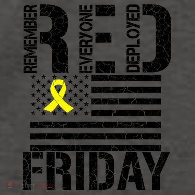 R.E.D. Remember Everyone Deployed Red Friday Vector Backpack