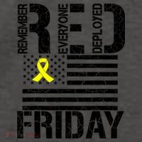 R.E.D. Remember Everyone Deployed Red Friday Vector Backpack thumb 2