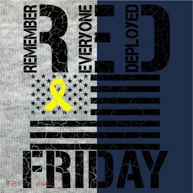 R.E.D. Remember Everyone Deployed Red Friday Kids Colorblock Raglan Jersey